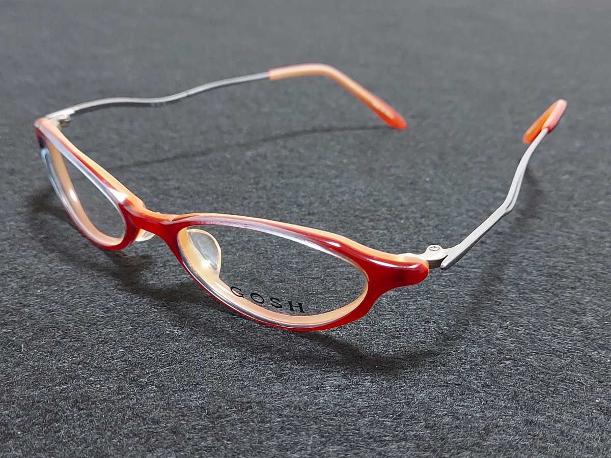 新品　GOSH ゴッシュ　日本製　メガネ　眼鏡　高級感　上品　セルフレーム　軽い　赤　レッド_画像3