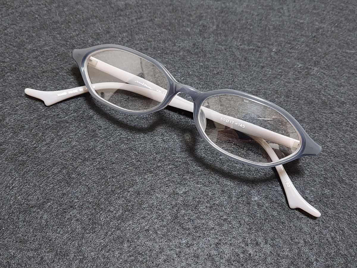 新品　vivid moon ビビッドムーン　日本製　メガネ　眼鏡　高級感　上品　セルフレーム　軽い　グレー_画像1