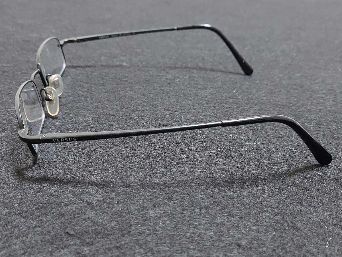 新品　VERSUS　ヴェルサス　日本製　メガネ　眼鏡　高級感　上品　フルリム　チタン　バネ丁番_画像4
