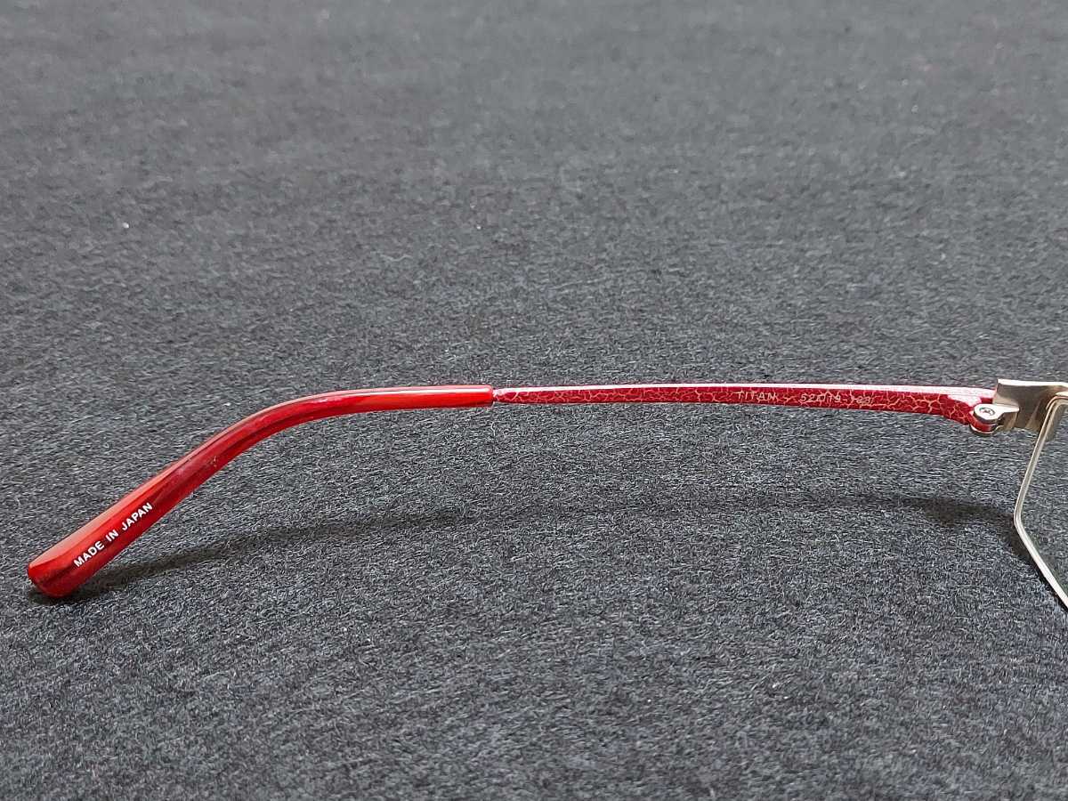 新品　ALFRBD BERETTA アルフレッドベレッタ　日本製　メガネ　眼鏡　高級感　上品　ハーフリム　チタン　シルバー_画像7