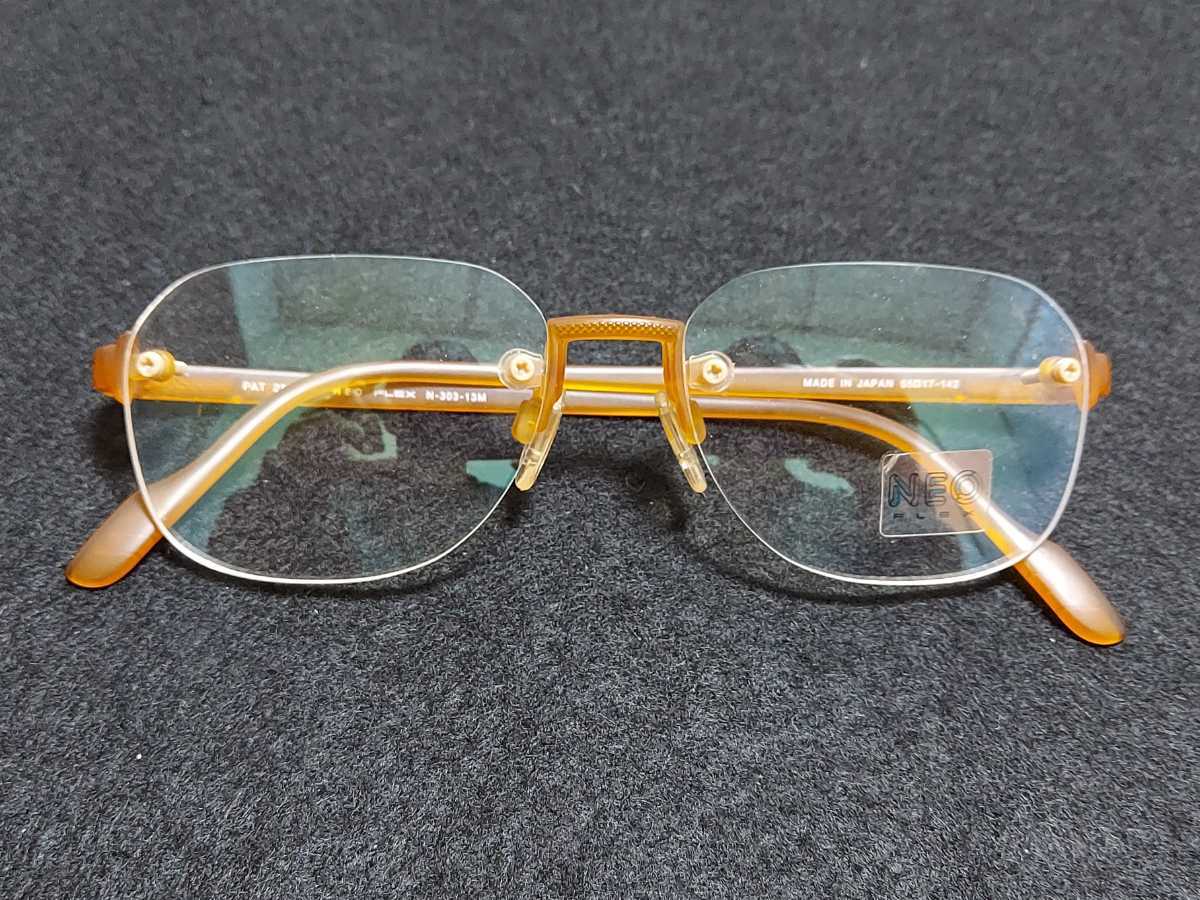 新品 NEO FLEX 日本製　メガネ　眼鏡　高級感　上品　ツーポイント　超弾性　軽い_画像6