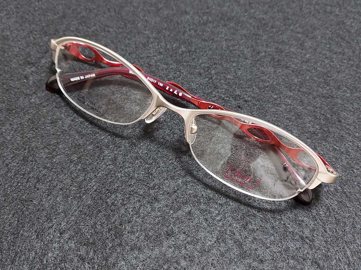新品 Dun ドゥアン 日本製 メガネ 眼鏡 高級感 上品 ハーフリム チタン ...