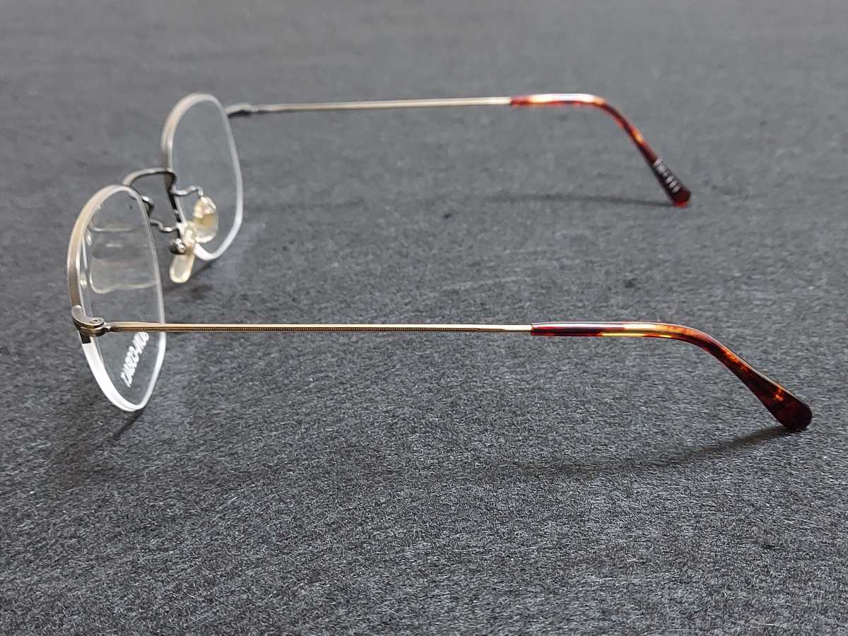新品 SUN-COBALT　サンコバルト　メガネ　眼鏡　高級感　上品　ハーフリム　軽い　ゴールド_画像4