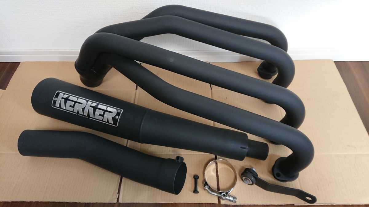 カワサキ ZEPHYR1100用 KERKERメガホンマフラー スチール製 ゼファー