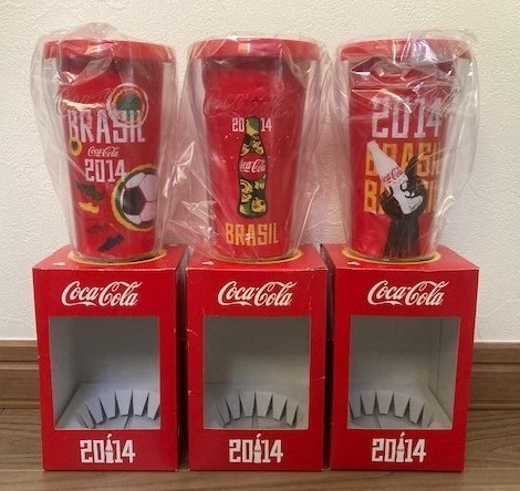 2014 ブラジル サッカーワールドカップ　コカ コーラ タンブラー　FIFA WORLD CUP BRASIL　Coca Cola/コップ_画像1