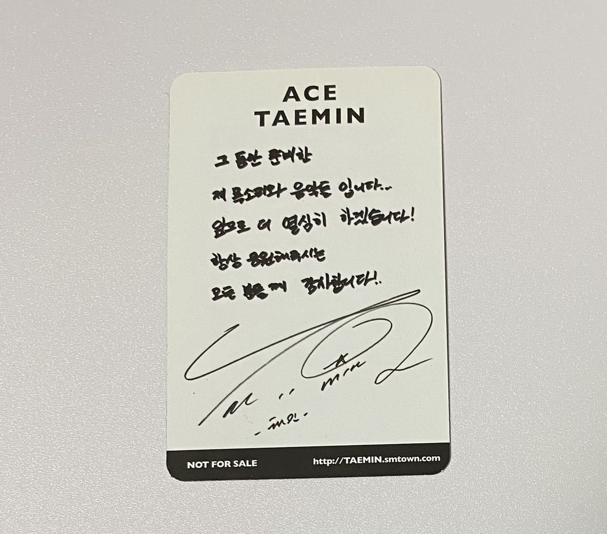 SHINee テミン ACE トレカ TAEMIN Photocard | www.twanifoundation.com