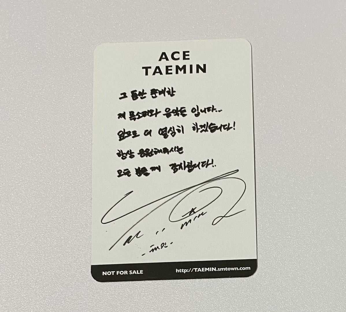 SHINee テミン ACE トレカ TAEMIN Photocard_画像2