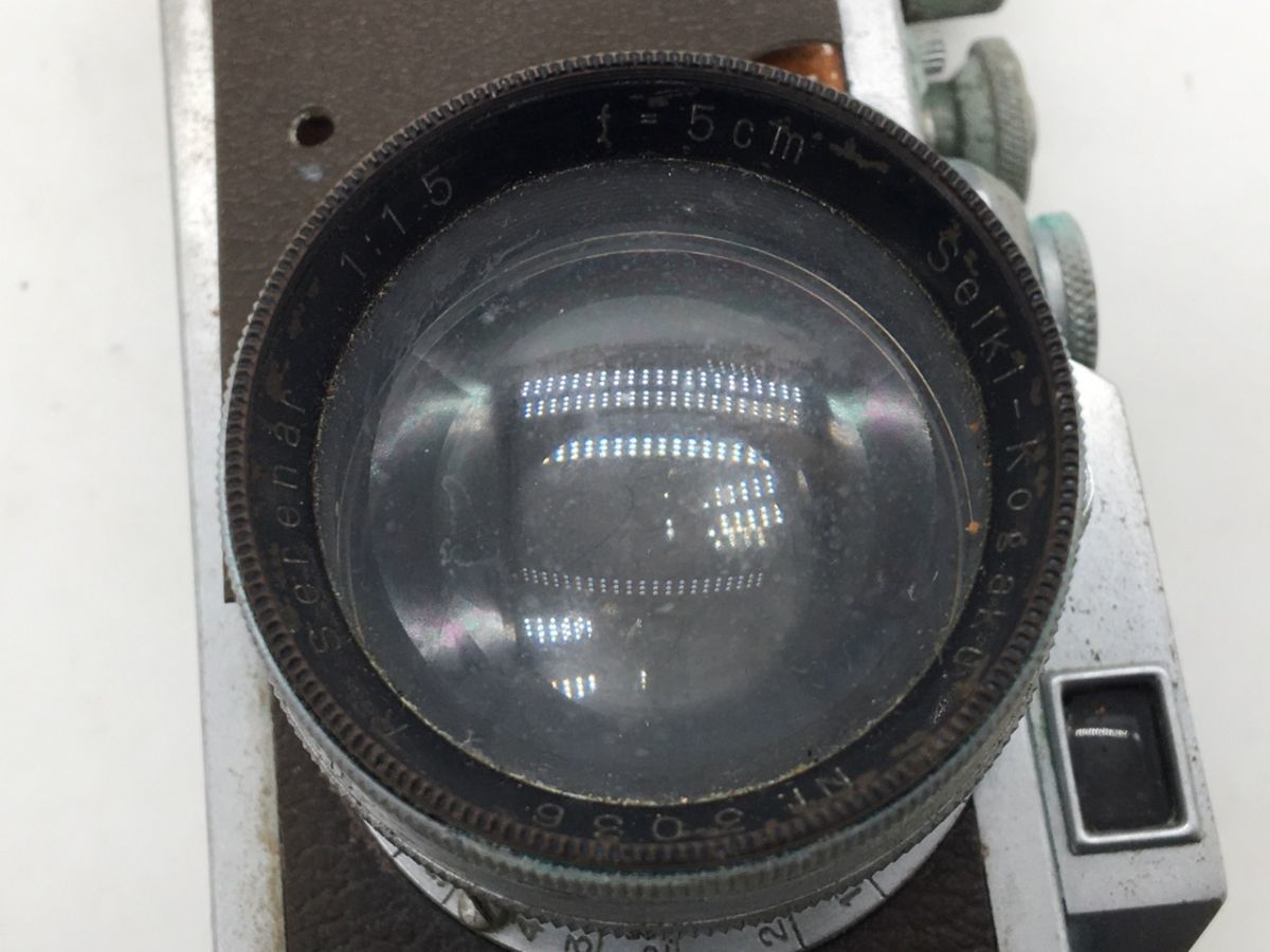 1204-007S⑤17864 フィルムカメラ CANON キャノン SEIKI-KOGAKU レンズ Seiki-Kogaku Serenar 1:3.5 5cm 精機光学 レンジファインダーの画像2