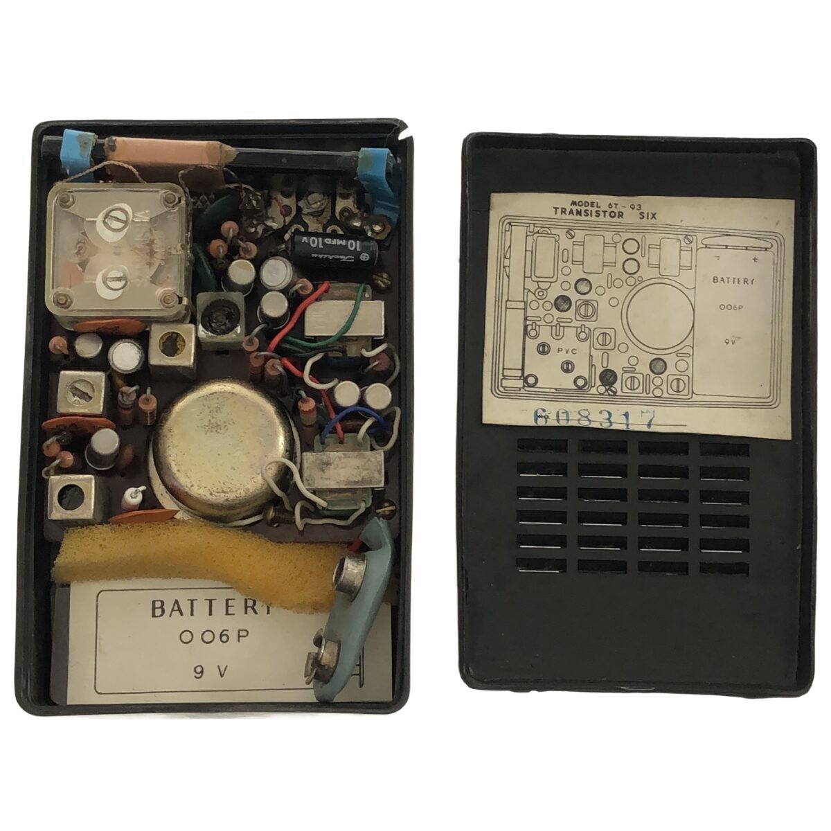 希少】TOM THUMB 6 TRANSISTOR POCKET RADIO BLACK トム サム 希少】TOM THUMB 6 TRANSISTOR POCKET RADIO BLACK トム サム