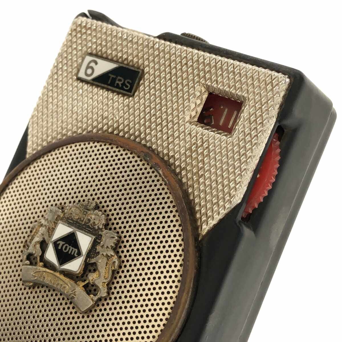 希少】TOM THUMB 6 TRANSISTOR POCKET RADIO BLACK トム サム 希少】TOM THUMB 6 TRANSISTOR POCKET RADIO BLACK トム サム
