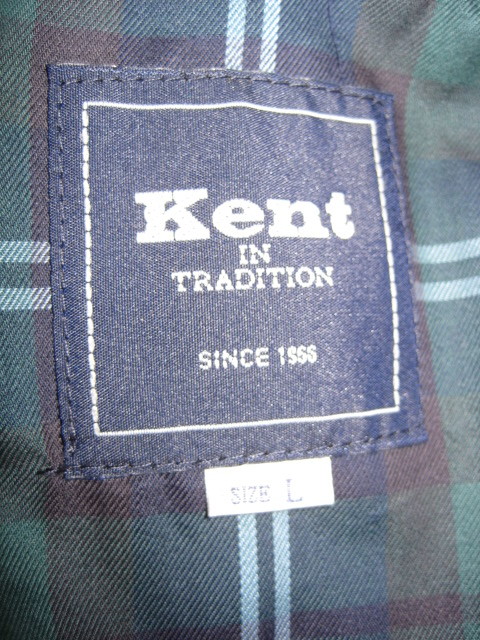 未使用新品 　ケントイントラディション　Kent IN TRADITION シングル ウール ステンカラーコート L 灰 コート 秋冬 メンズ_画像7