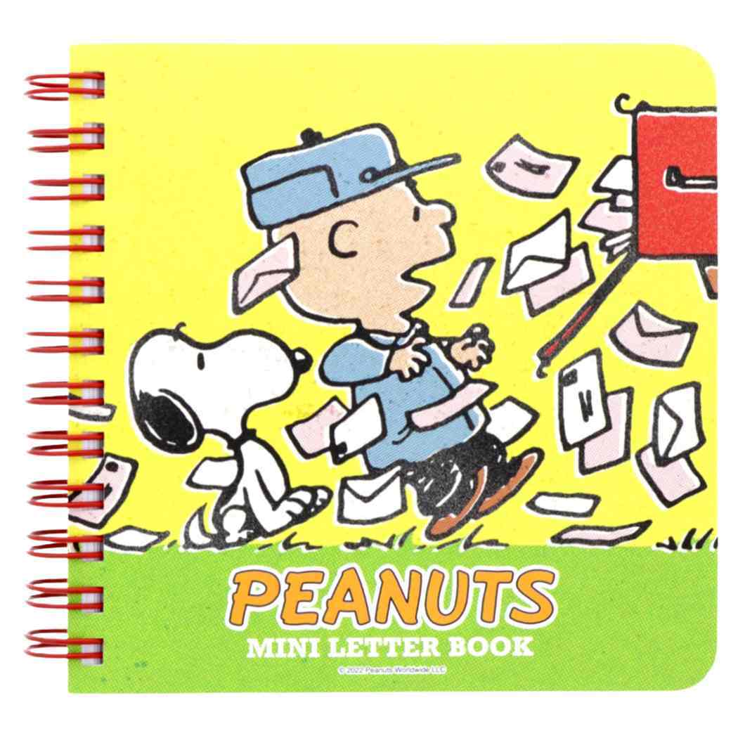 ◆新品　スヌーピー　リングミニレターブック　カード風のダイカット便箋　郵送は不可　PEANUTS ONE PHRASE　Snoopy　PEANUTS_画像1