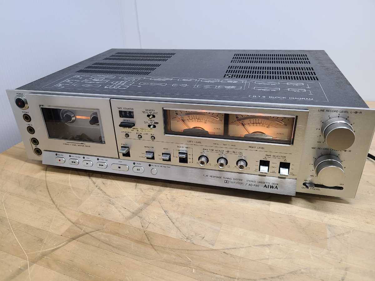 AIWA AD-F80 カセットデッキ ジャンク-