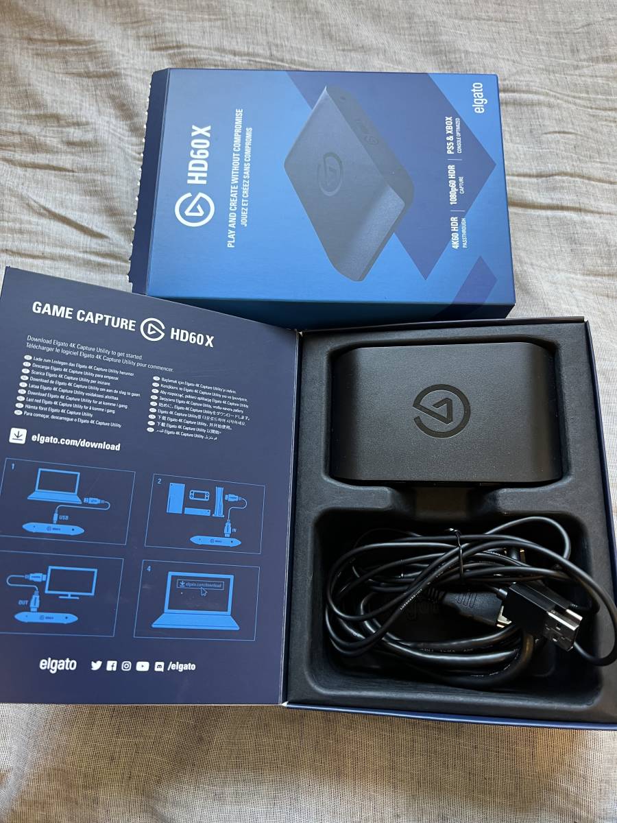 【送料無料】Elgato エルガト Game Capture HD60 X 外付けキャプチャカード ブラック_画像1