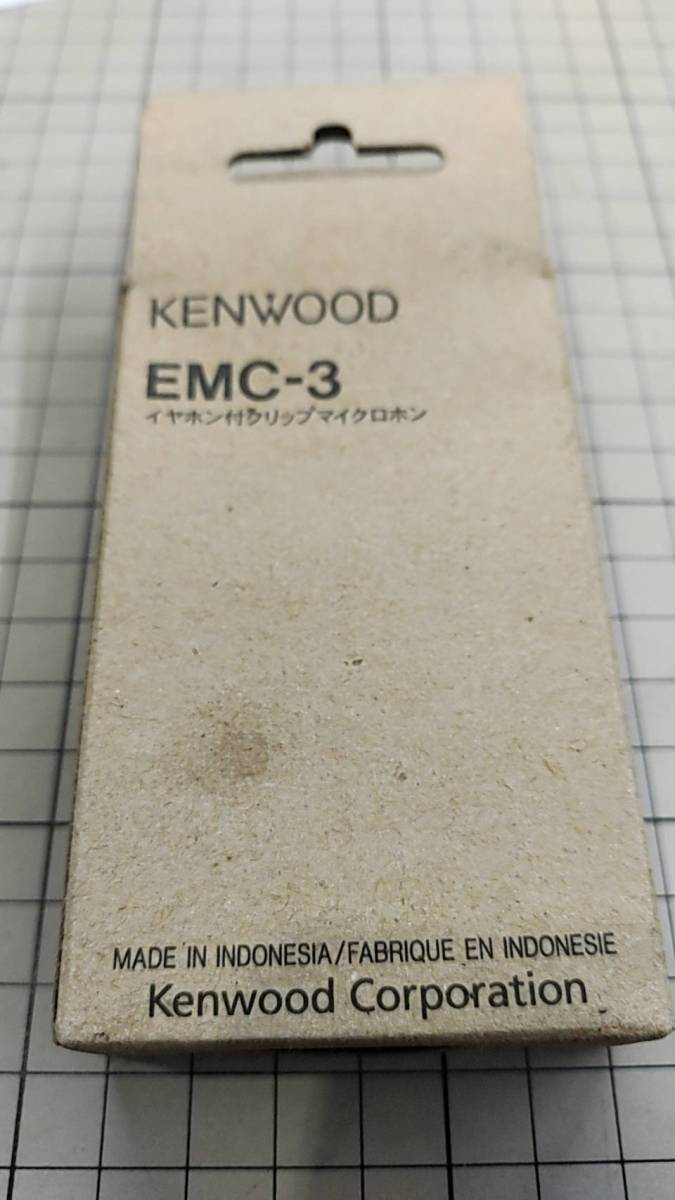 K1241●KENWOOD ケンウッド イヤホン付きクリップ型マイクロホン EMC-3 送料300円 HC_画像2