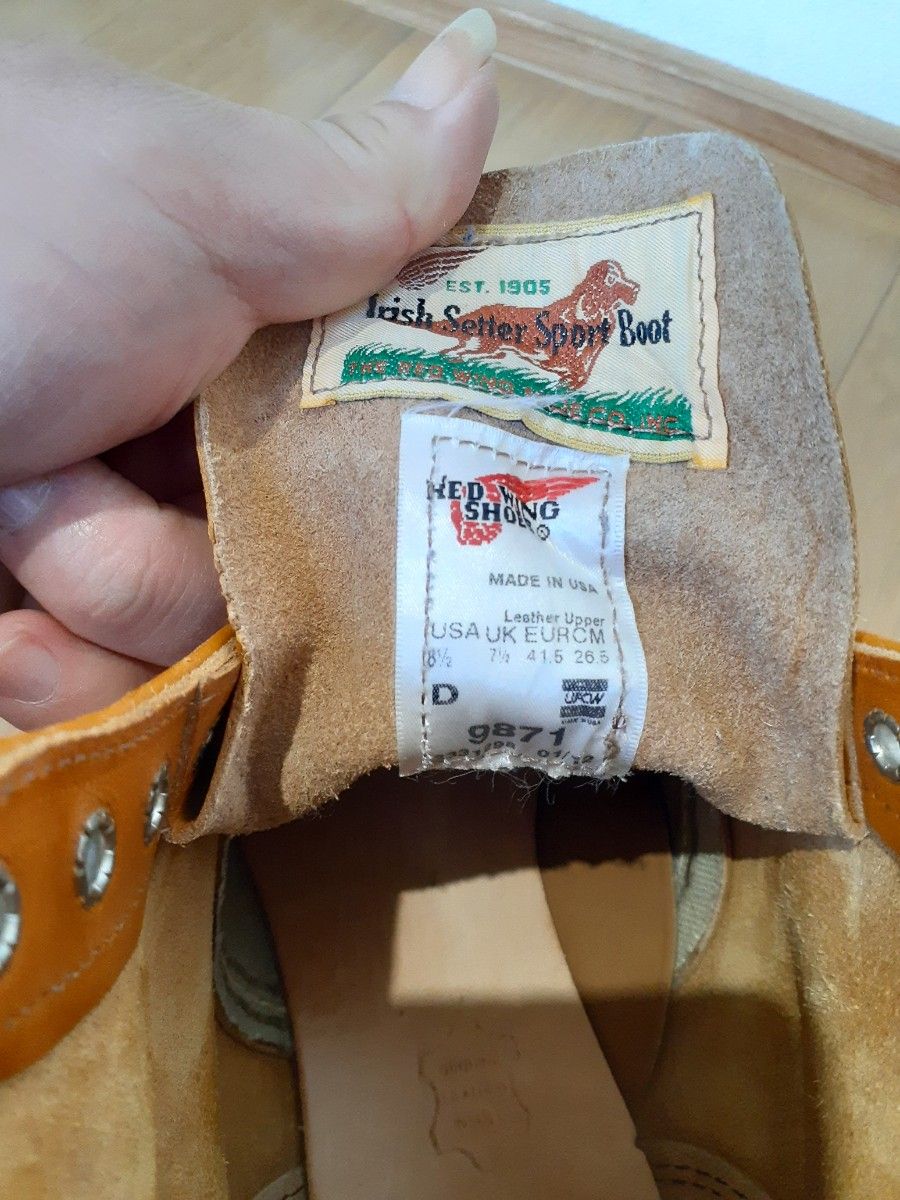RED WING 9871 復刻犬タグ レッドウィングアイリッシュセッター