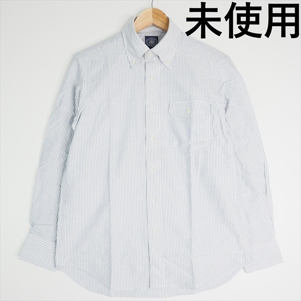 うのにもお得な ◇未使用品 M 119212 メンズ 青系 × 白 ワイシャツ