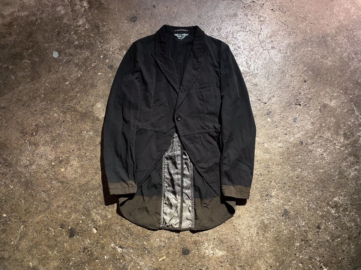COMME des GARCONS HOMME PLUS EVER GREEN 08AW 93AW復刻 脱色加工燕尾