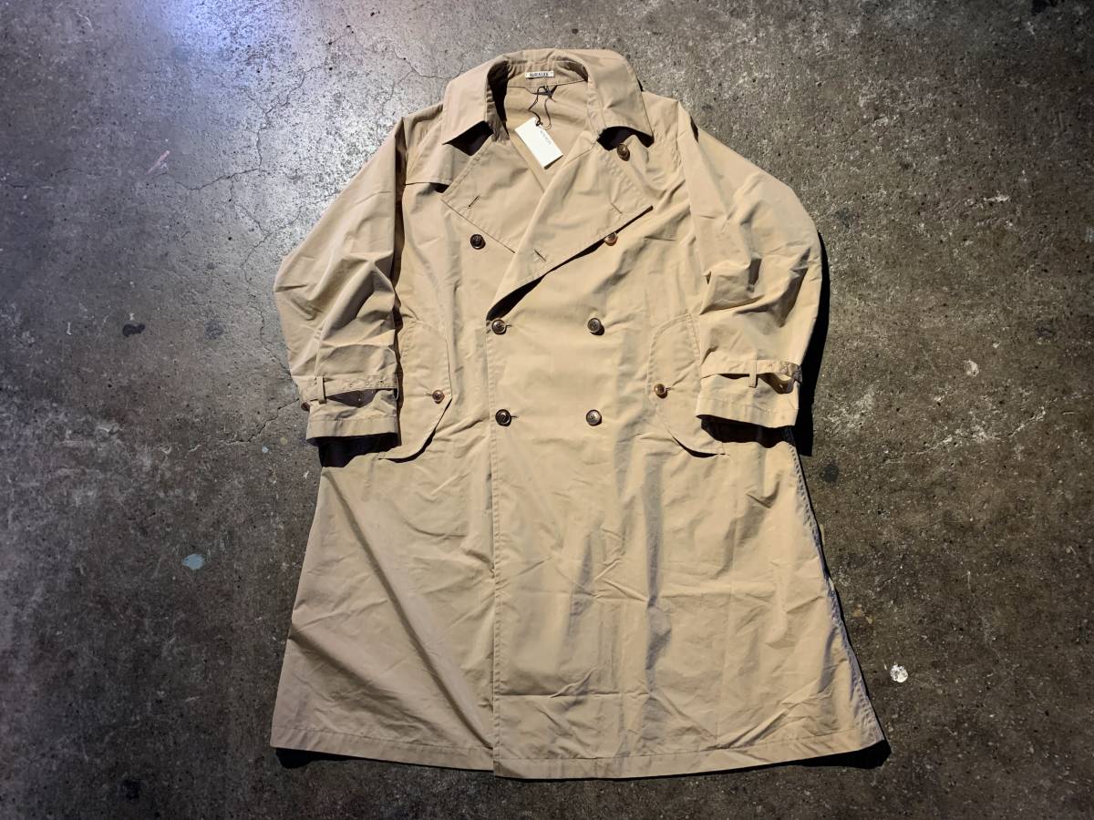 AURALEE 20SS FINX POLYESTER BIG TRENCH COAT 2020SS オーラリー ビッグ トレンチコート A20SC01FP