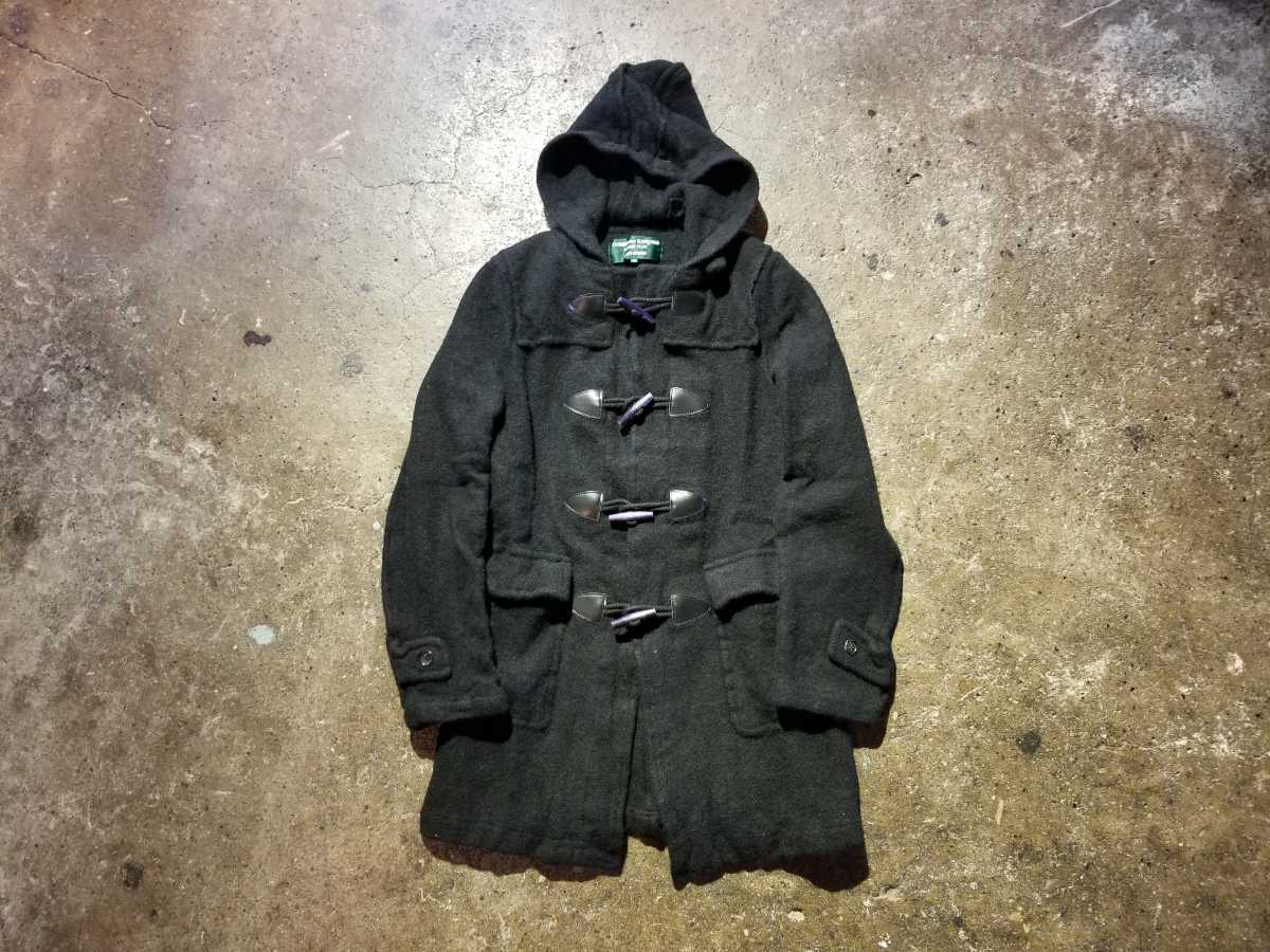 COMME des GARCONS HOMME PLUS EVER GREEN 05AW アウトシームウール縮絨ダッフルコート コムデギャルソン インサイドアウトサイド期復刻