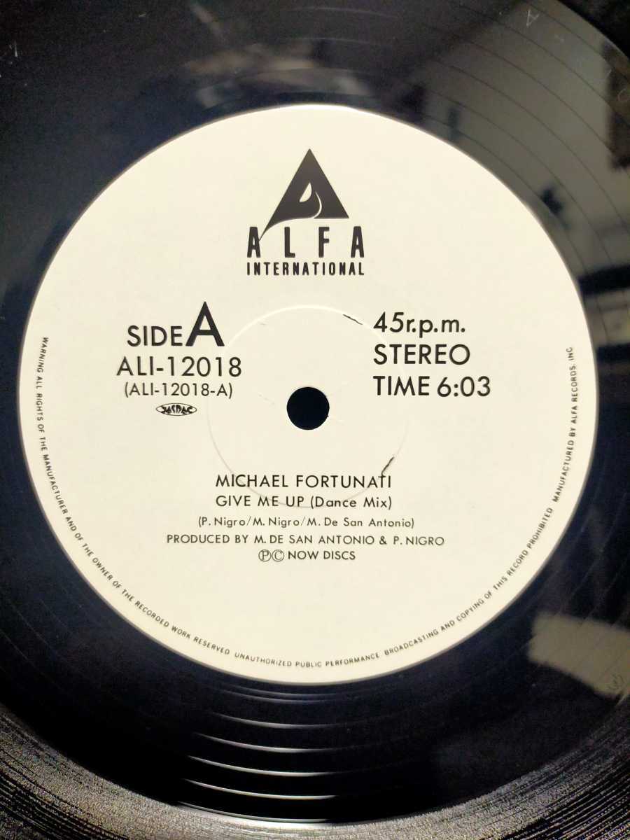 MICHAEL FORTUNATI - GIVE ME UP【12inch】1986' 国内盤/帯付き_画像2
