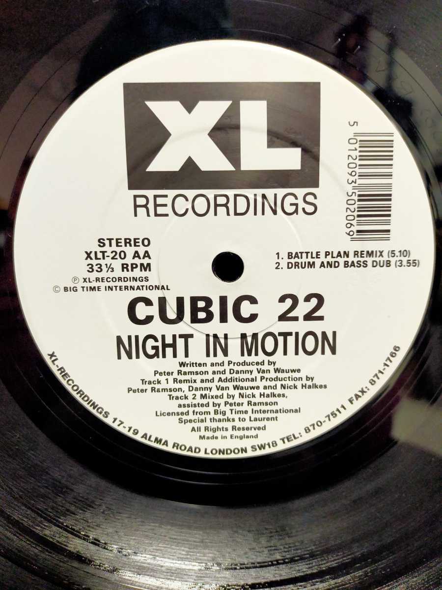 CUBIC 22 - NIGHT IN MOTION【12inch】1990's UK盤_画像3