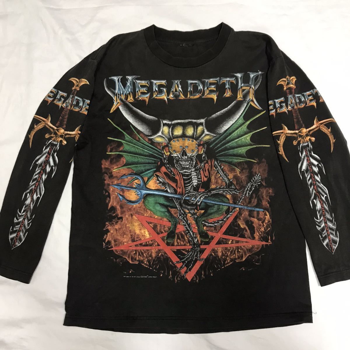 激レアデッドストック ロンT メガデス Megadeth 2001年製ビンテージ-