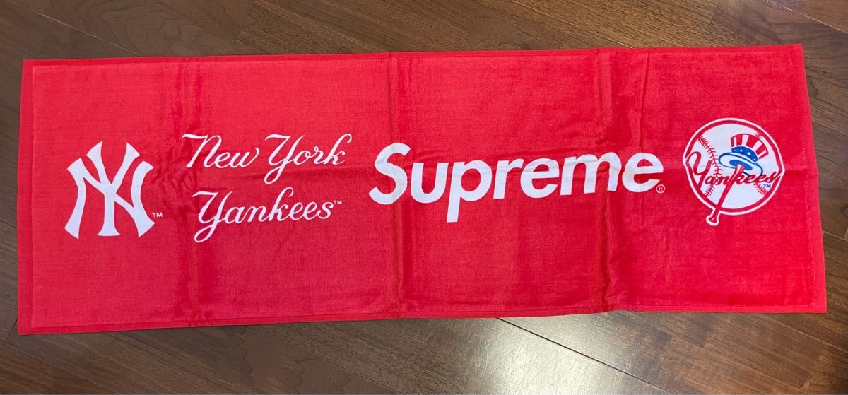 未使用★SUPREME ×New York Yankees ニューヨーク ヤンキース Hand Towel ロゴ ハンド タオル★