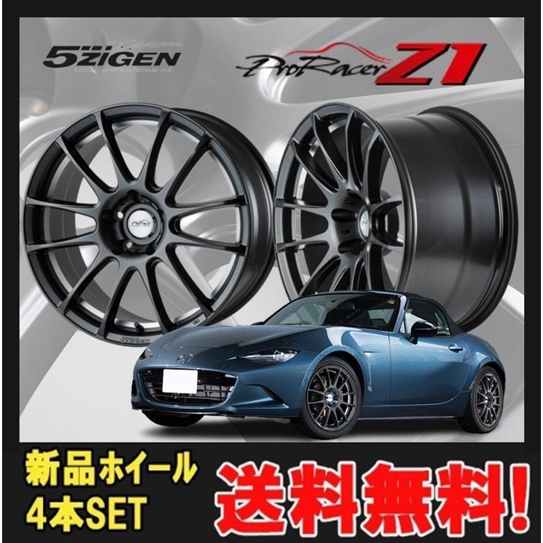 18インチ 5H114.3 9J+25 5穴 PRORACER Z1 ホイール 4本 マットガンメタ 5次元 プロレーサー Z1 5ZIGEN_画像1