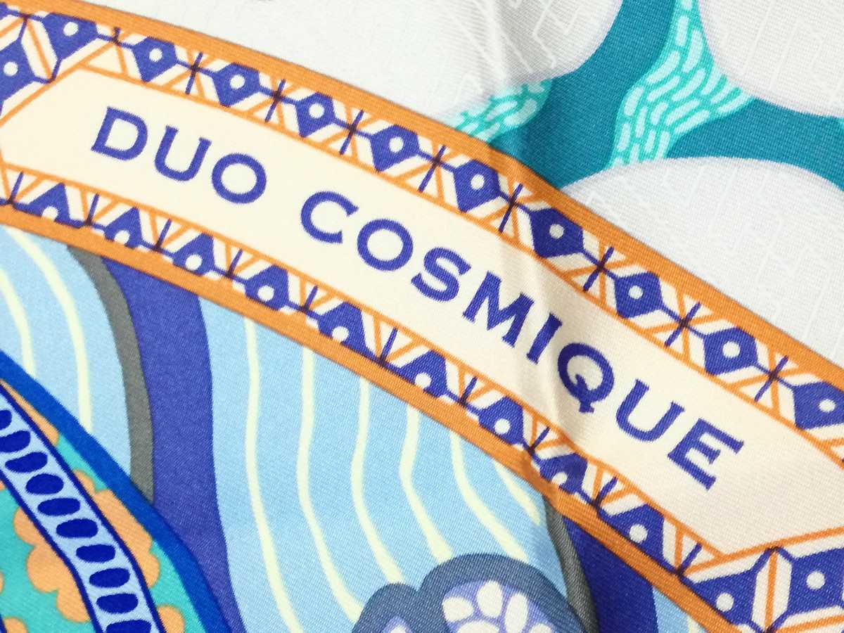 未使用 HERMES エルメス カレ90 DUO COSMIQUE デュオコスミック