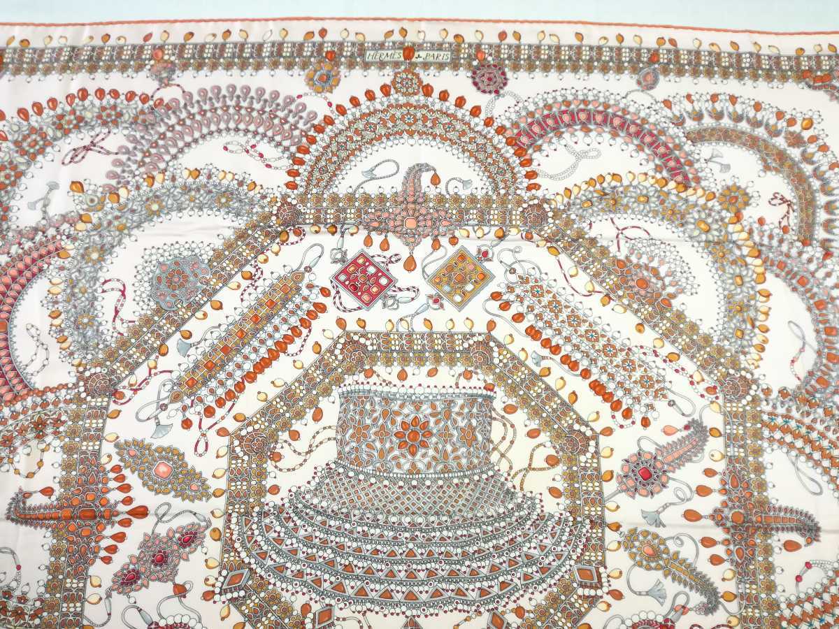 HERMES エルメス カレ90 マハラジャの装身具 PARURES DES MAHARAJAS