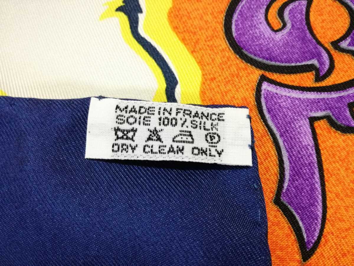 美品 HERMES エルメス カレ90 THE ALFEE AUBE LIBRE COMME L' ANGE ジアルフィー 夜明け 25周年 スカーフ シルク ペガサス 90-2