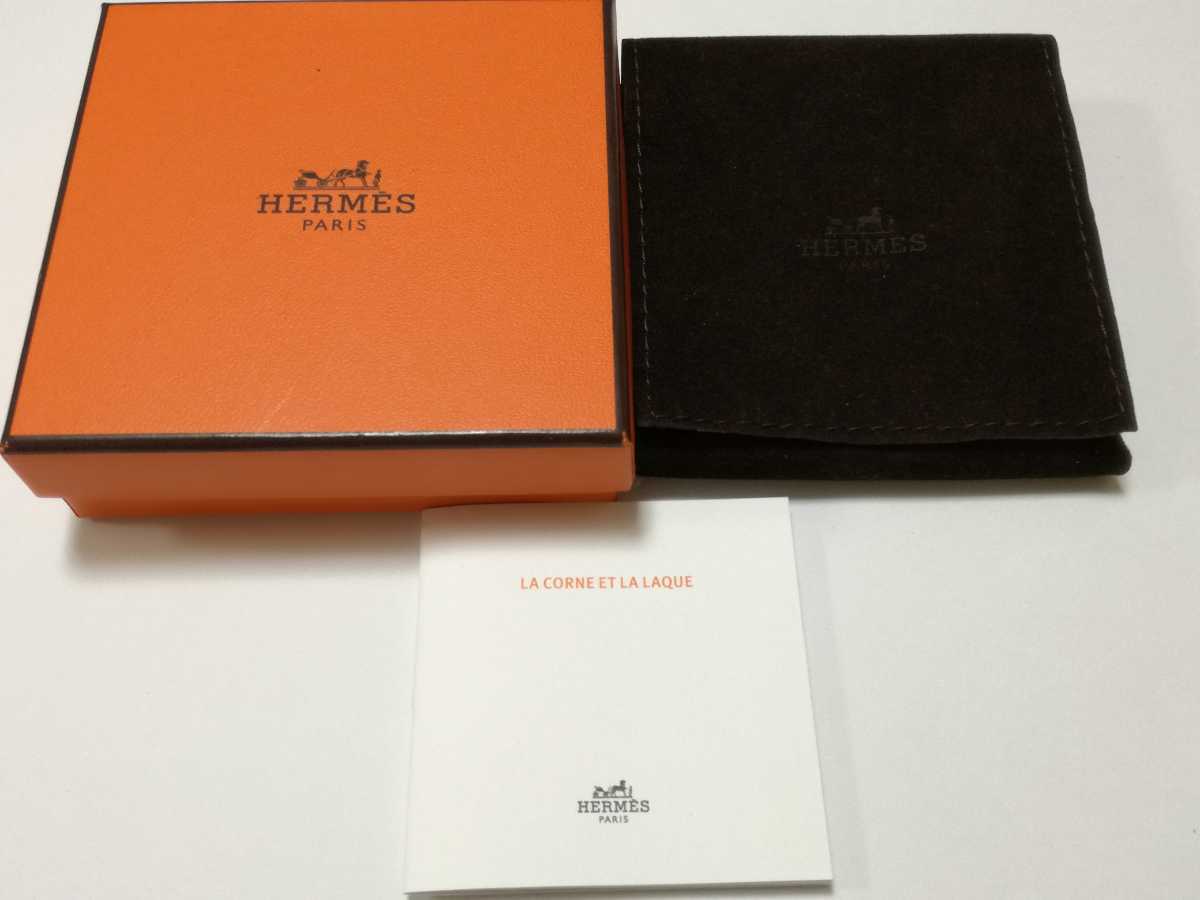 美品 HERMES エルメス Hエキップ ネックレス バッファローホーン