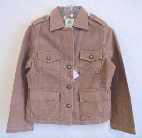[ new goods ]osikosi cotton suede collar 2WAY Short jacket * Brown * OKL-4851