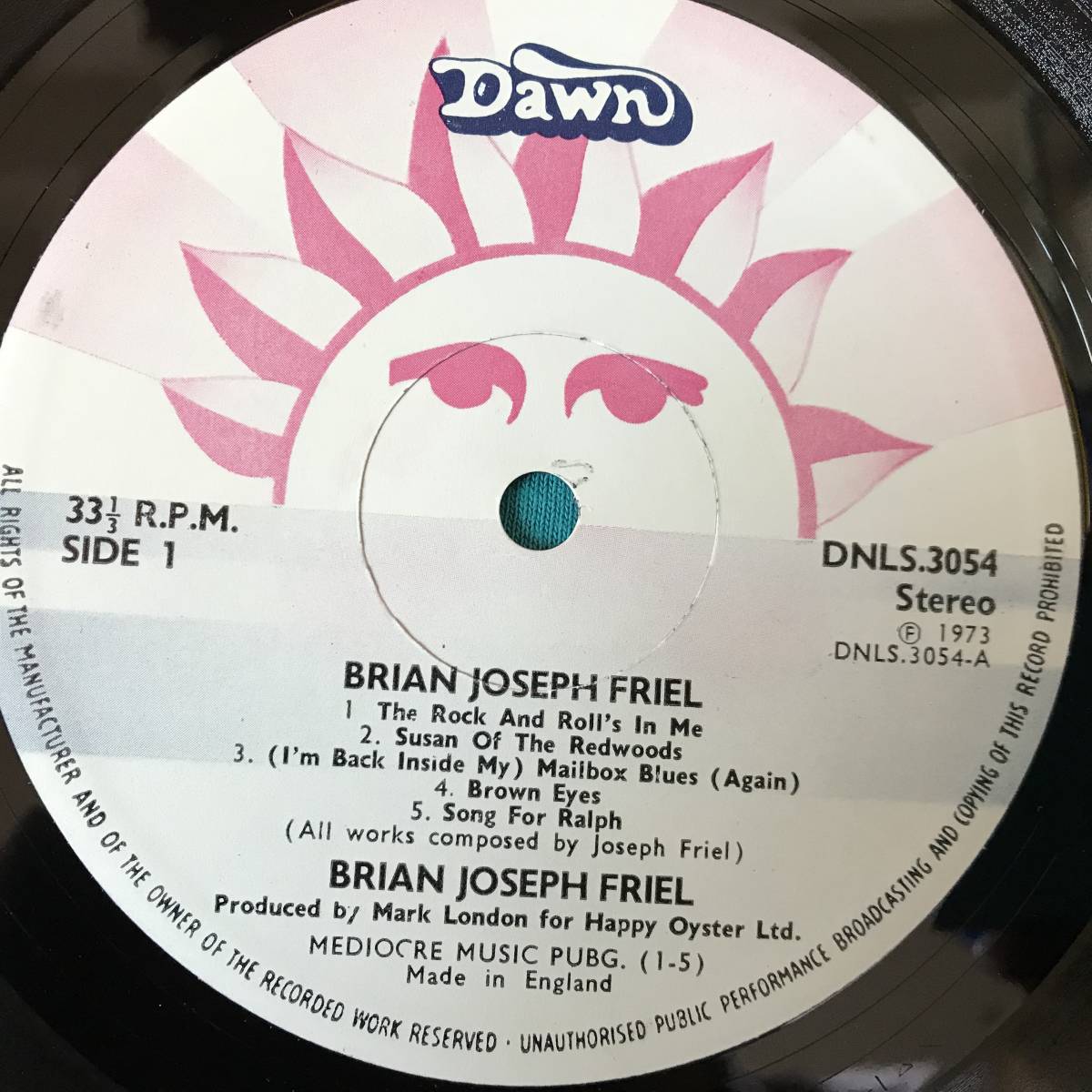 LP●Brian Joseph Friel UKオリジナル盤 DNLS 3054_画像4