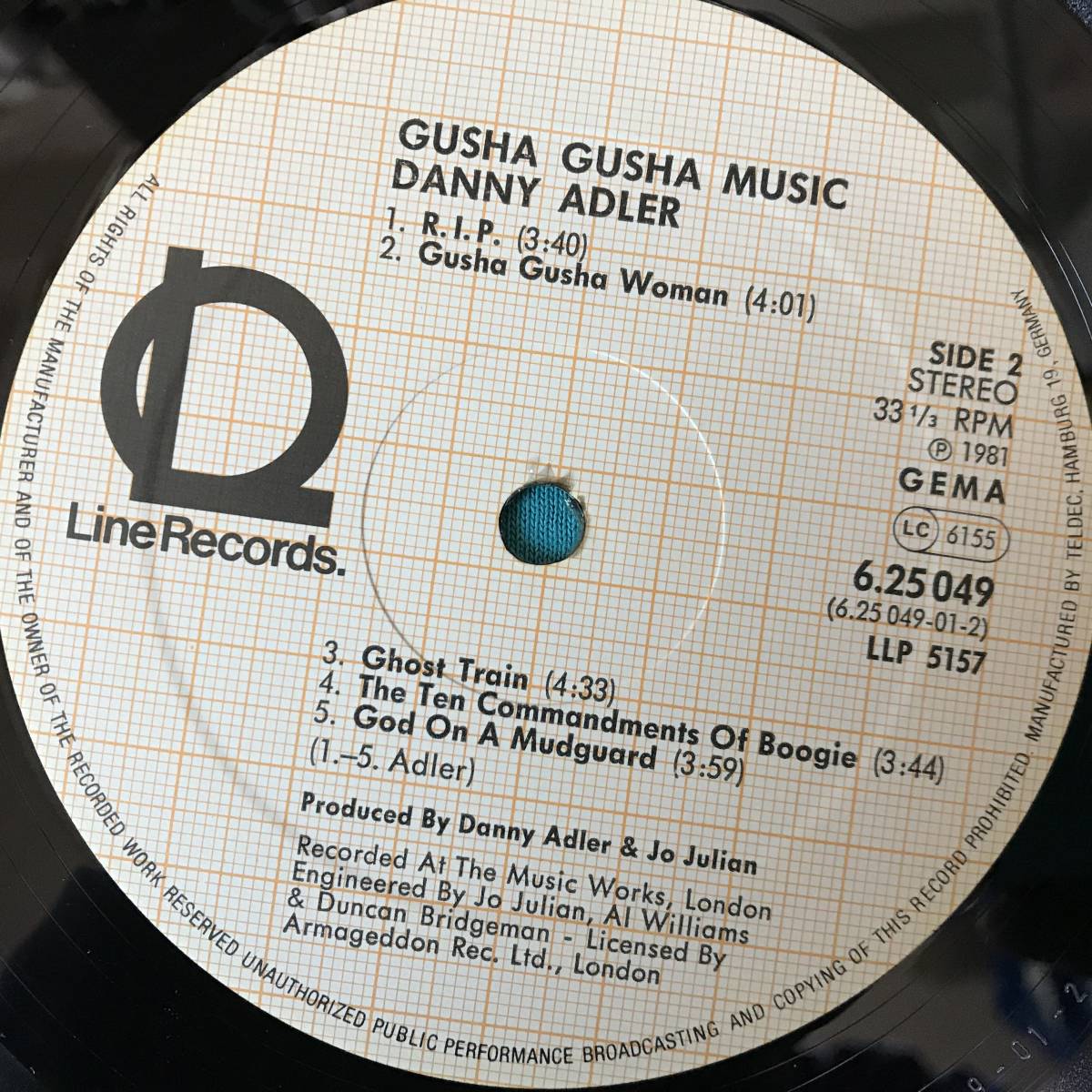 LP●Danny Adler / Gusha-Gusha Music GER盤Line Records 6.25 049 AP パブロック PUB ROCK_画像4