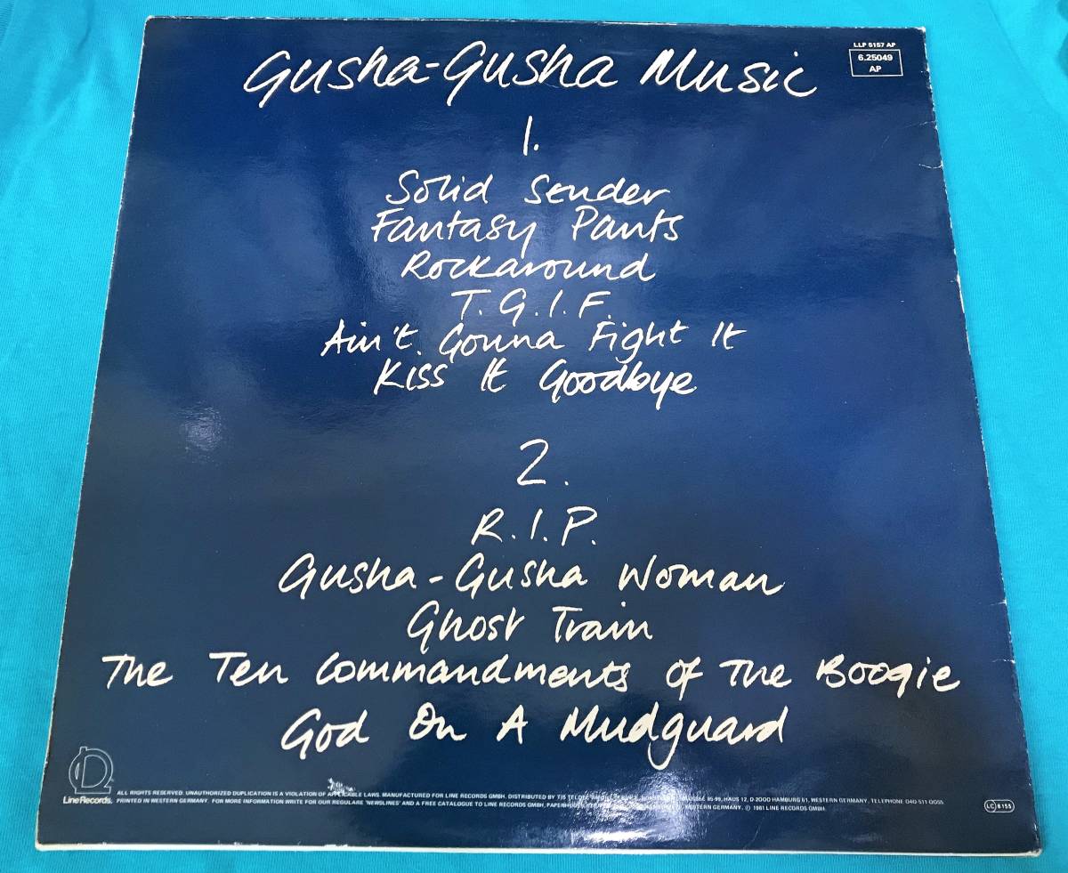 LP●Danny Adler / Gusha-Gusha Music GER盤Line Records 6.25 049 AP パブロック PUB ROCK_画像2