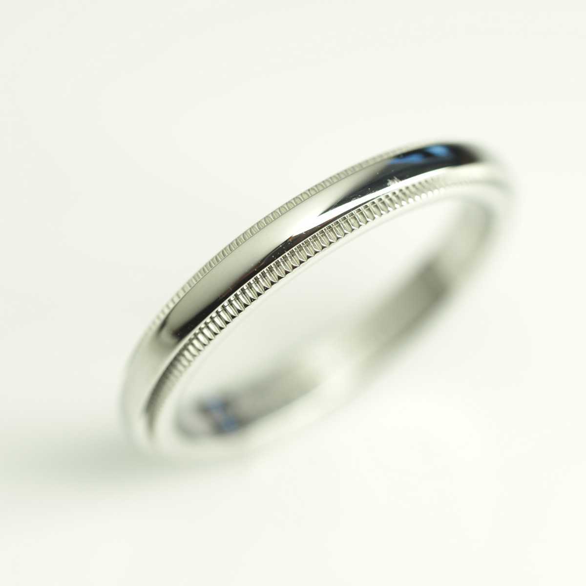 TIFFANY&Co. ティファニー Pt950ミルグレインリング 15号 | tspea.org