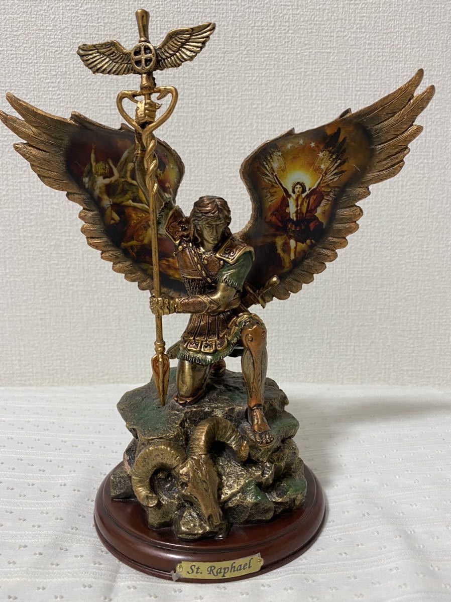 ブラッドフォード エクスチェンジ 勝利の戦士 聖天使ミカエル 彫像 彫刻 置物 超特価品