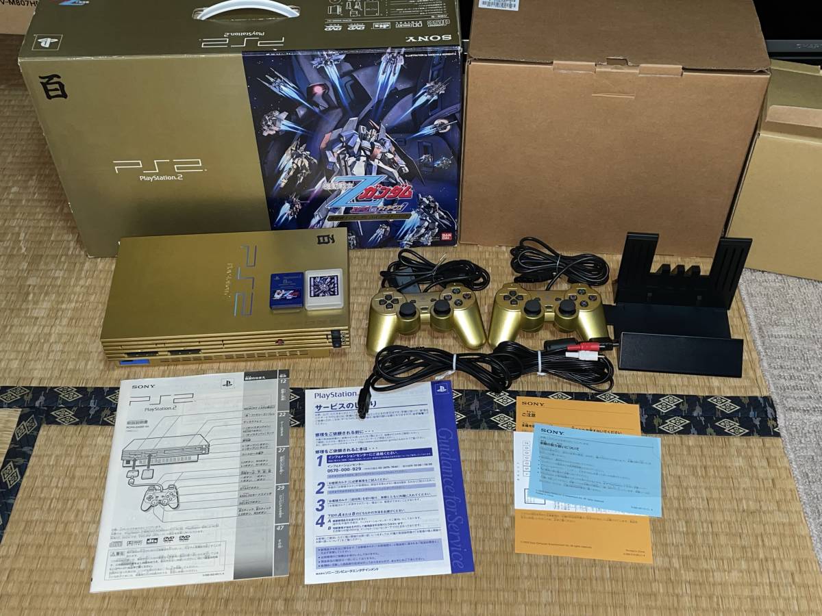 PS2 SCPH-55000GU 機動戦士Zガンダム 百式ゴールド・パック モデル ゲームソフト欠品_画像1