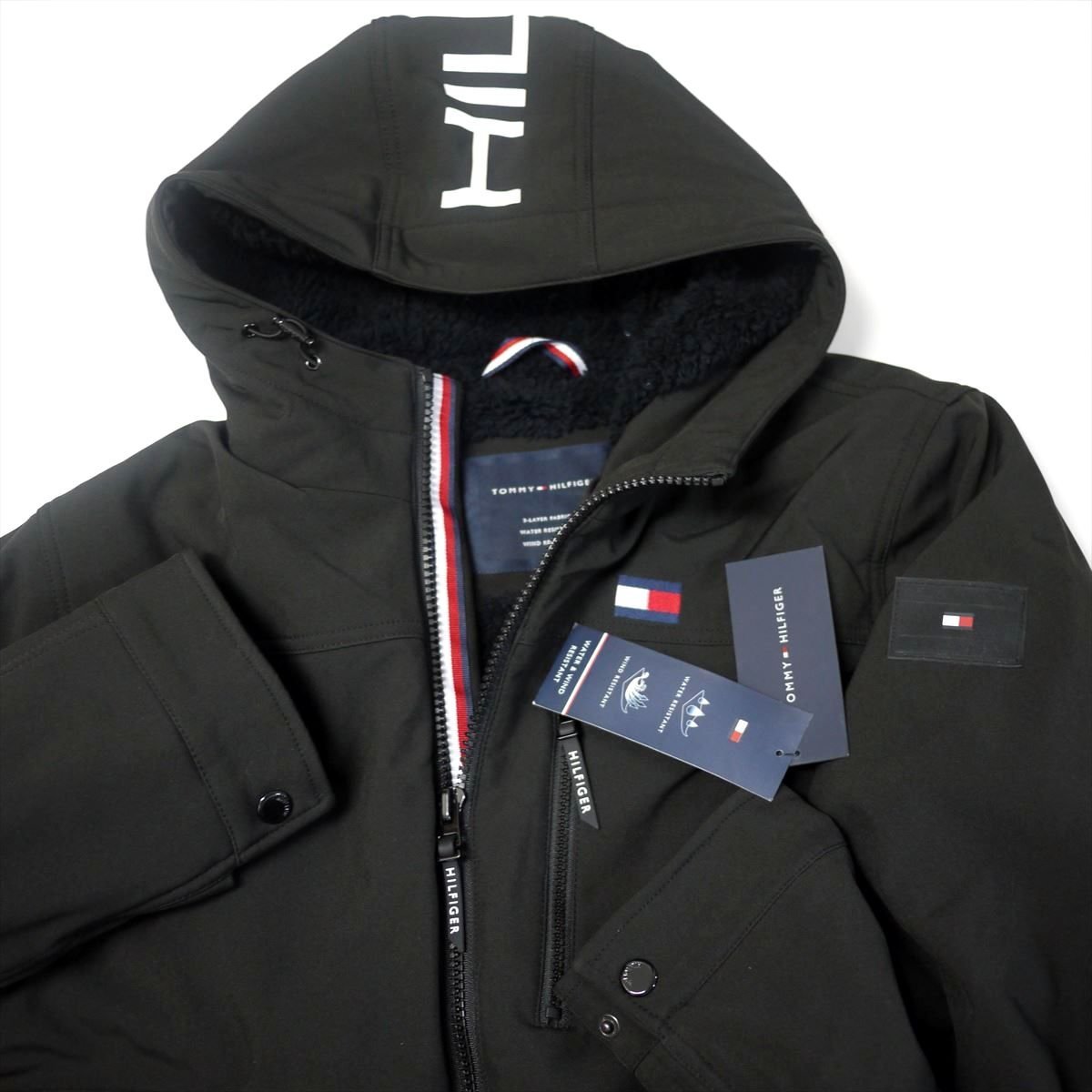 トミーヒルフィガー(L)耐水耐風THFLEXストレッチ ジャケットパーカー
