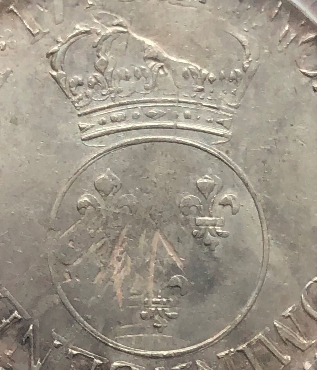 フランス エキュー(Ecu) ルイ15世 幼年像 1716 再刻印貨 PCGS AU55 Dav1326｜PayPayフリマ