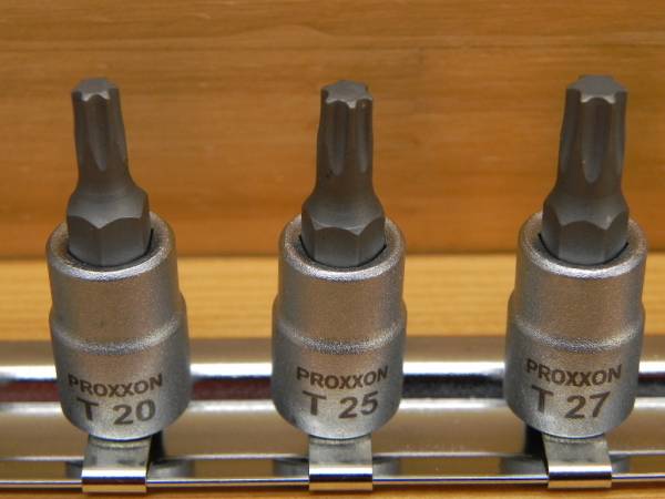 PROXXON プロクソン 1/4(6.35) トルクスレンチ ソケット 9点セット 処分（*Ｔ8入）の画像4