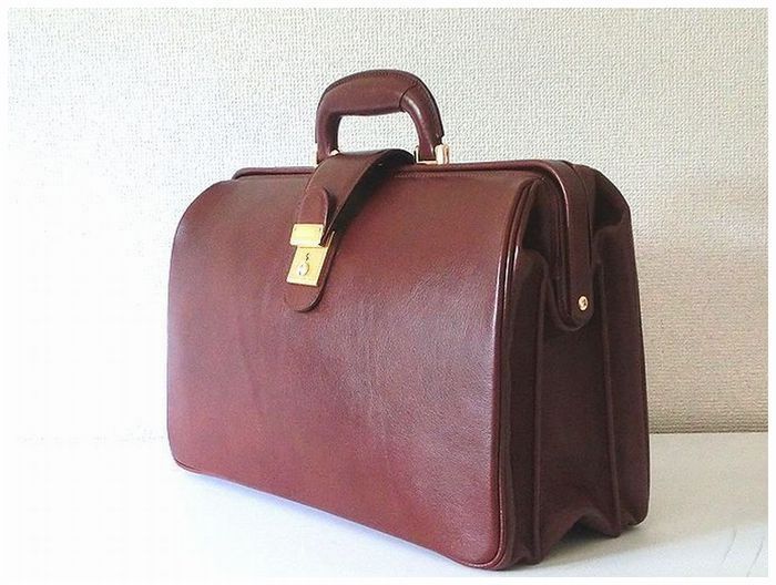 新しいエルメス ◇ダレスバッグ(小型サイズ15503濃茶色)◇本革・日本