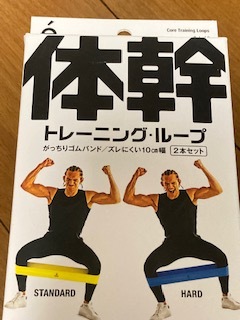 箱凹み　エルガム 体幹トレーニングループ 　 ゴムバンド 　ズレにくい10cm幅 サクライ貿易 2本セット　スタンダード0.65mm　ハード0.8mm_画像1