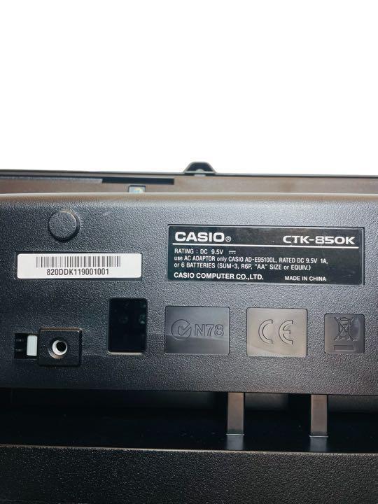 最新入荷】 CASIO 電子キーボード CTK-850K -カシオ
