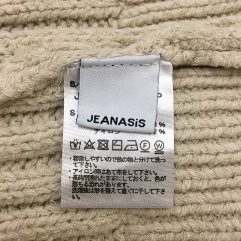 ジーナシス JEANASIS セーター ニット プルオーバー Vネック 無地 リブ 長袖 Ｆ ベージュ レディース_画像5