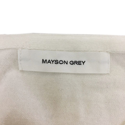  Mayson Grey MAYSON GREY sweater knitted V neck bai color long sleeve 2 white gray white lady's 