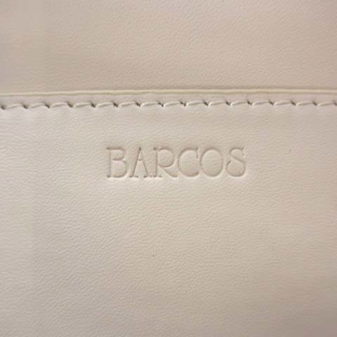 バルコス BARCOS シャーロット ハンド トート バッグ シュリンクレザー バイカラー グレージュ系 カバン 鞄 レディース_画像9