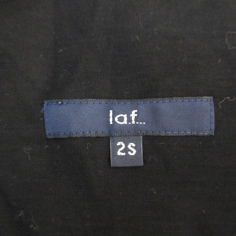 ラエフ la.f... テーラードジャケット ミドル丈 シングルボタン 2S 黒 ブラック /FF15 レディース_画像5